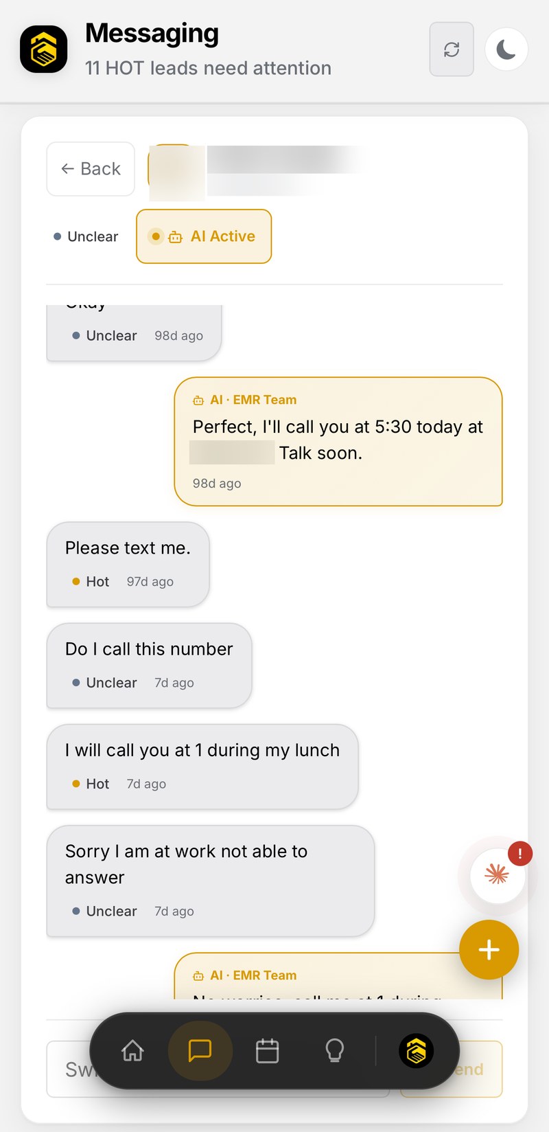 AI works around her schedule